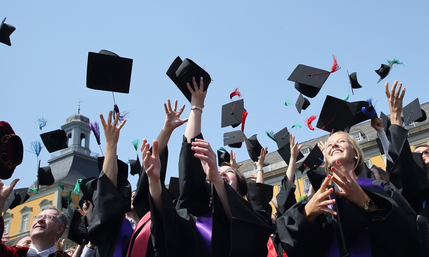 University Students Celebrate Their Graduation