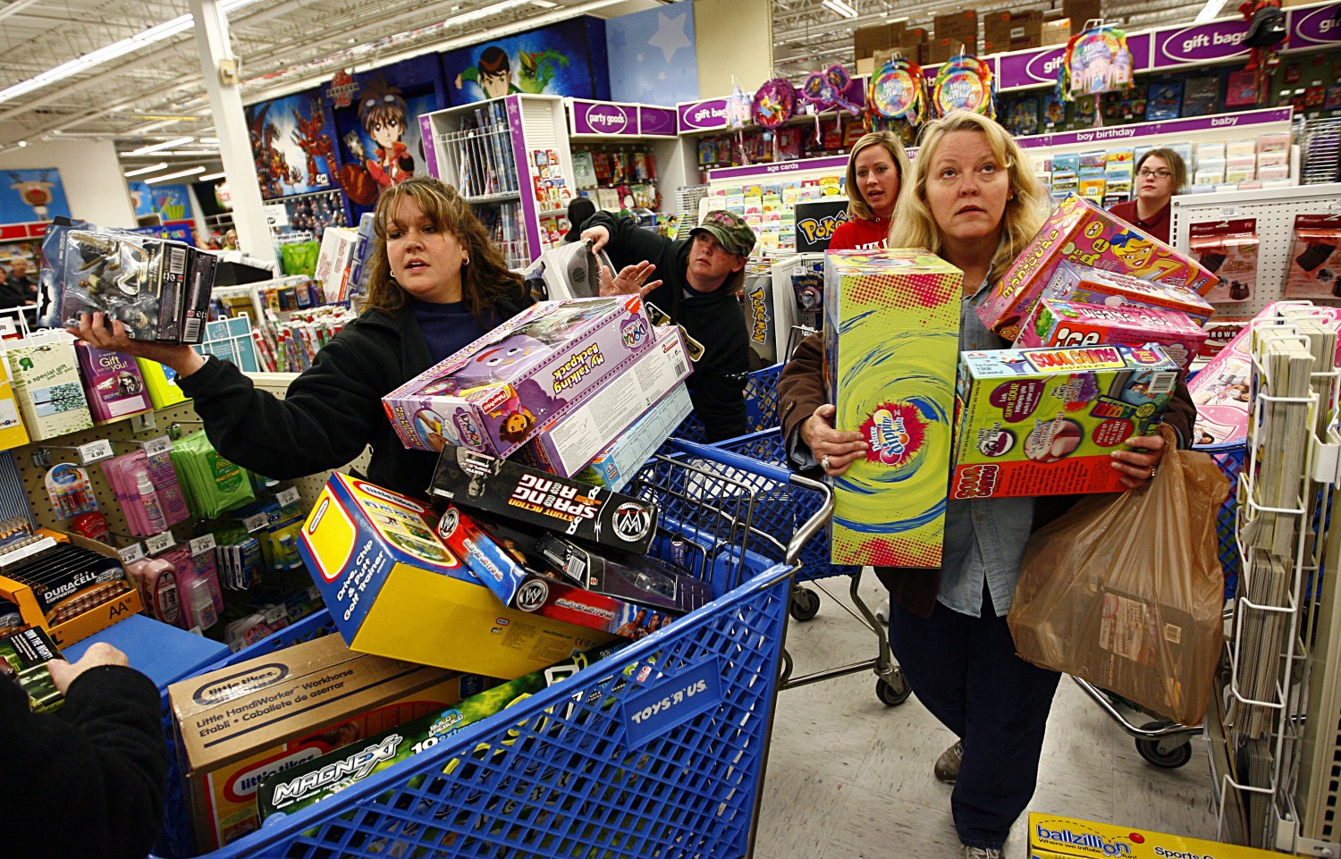 Eager Retailers Greet Crowds Of Shoppers On 'Black Friday'