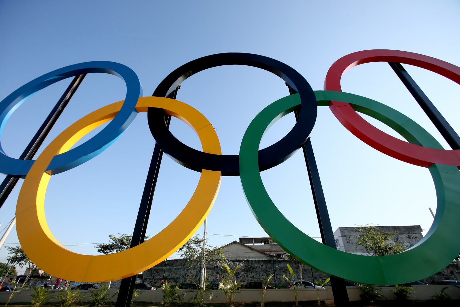 Olympic Rings at Madureira Park in Rio