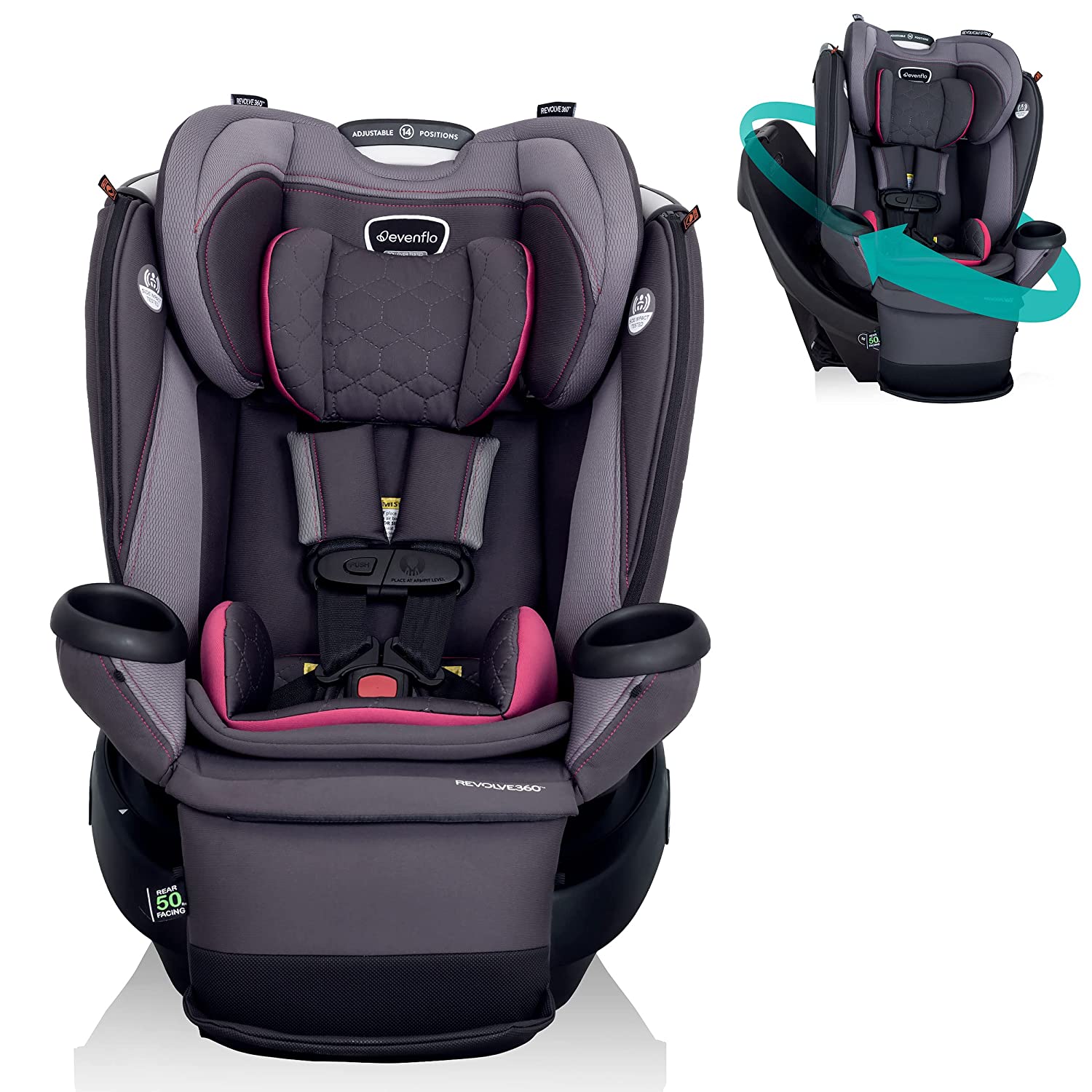 Evenflo Rowe Secure Reclining Convertible Car Seat