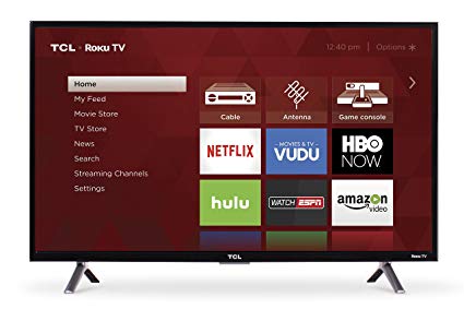 TCL Roku Direct Lit LED Remote Control Television, 32-Inch