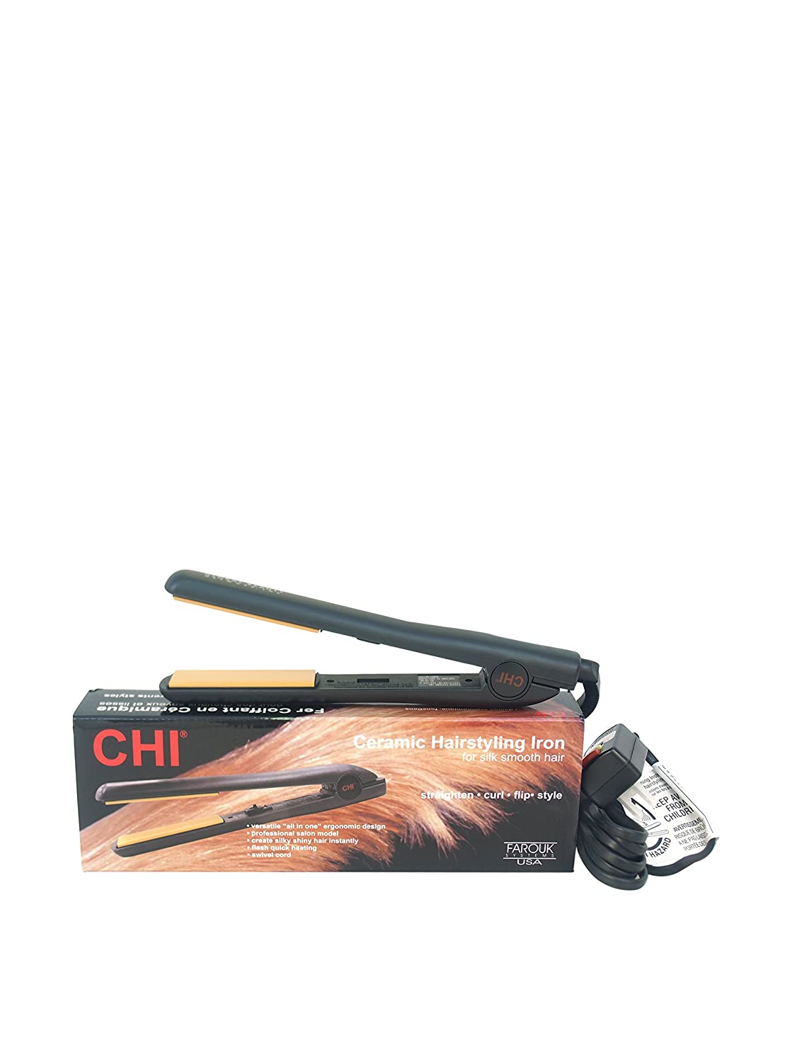 CHI Original Hair Straightening Ceramic Hairstyling Flat Iron
