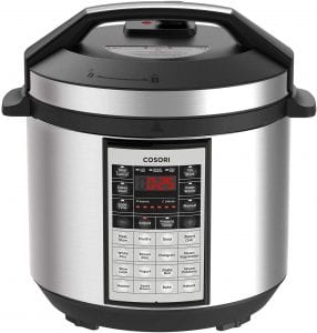 COSORI CP016-PC 8-In-1 Instant Stainless Steel Electric Pressure Cooker, 6-Quart