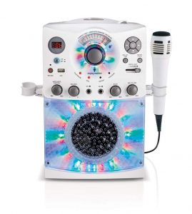 Singing Machine Bluetooth Karaoke Machine, White