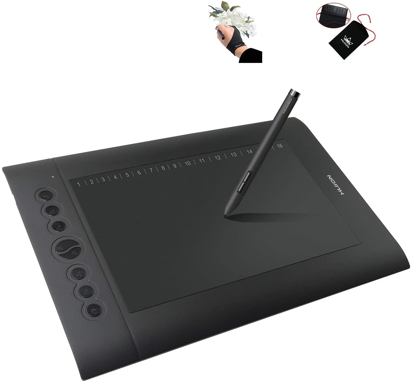 HUION H610 Pro Graphic Drawing Tablet & Glove