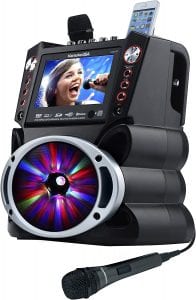 Karaoke USA Karaoke Machine With 2 Mics