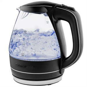 Ovente Glass KG83B Stain-Resistant Traditional Electric Kettle