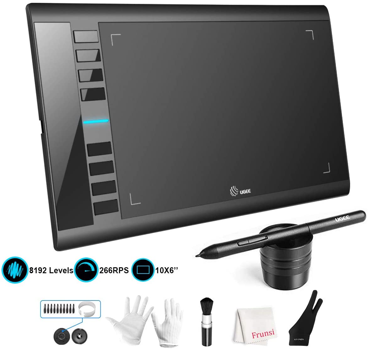 UGEE M708 Graphics & Battery-Free Stylus Drawing Tablet