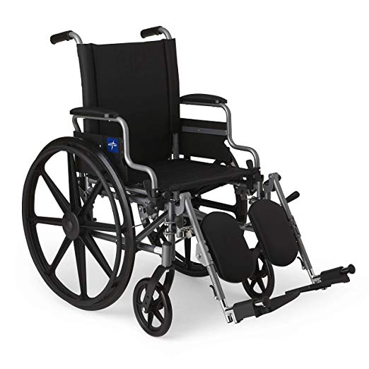 Medline Breathable Smooth-Rolling Wheelchair