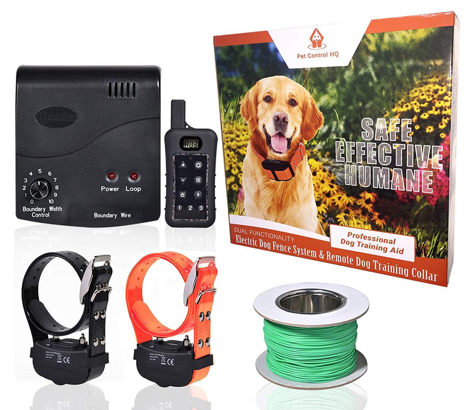 Pet Control HQ Wireless Combo Electric Dog Fence System