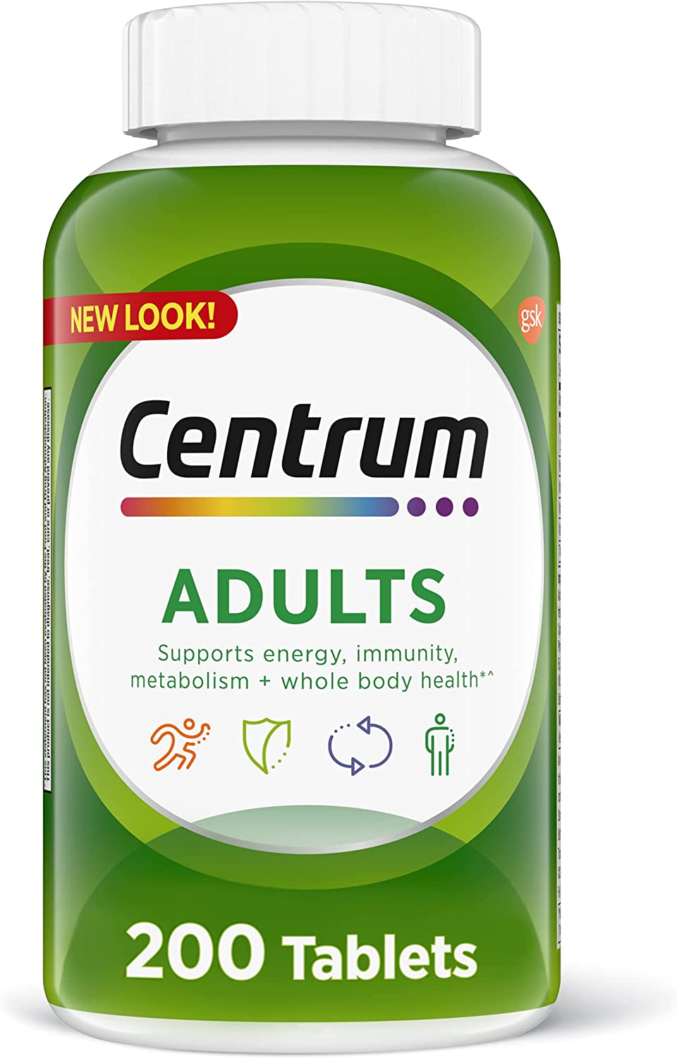Centrum Energy Boosting Adult Multi-Vitamin, 200-Count