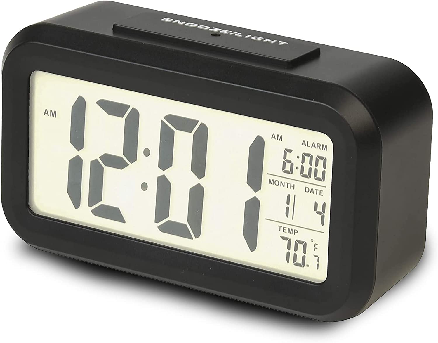 Plastic Dialite 22192A Alarm Clock Analog White 