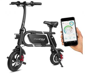 Swagtron Swagcycle App Control Collapsible Neck Electric Bike