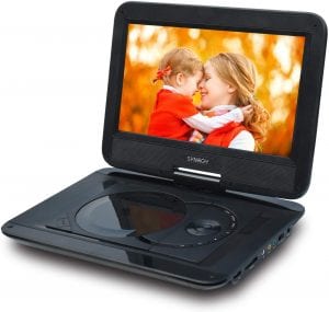 SYNAGY HD Swivel Screen & Car Mount Portable DVD Player, 10.1-Inch