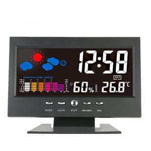KKmoon Multifunctional Indoor Colorful LCD Digital Temperature Humidity Meter Weather Station