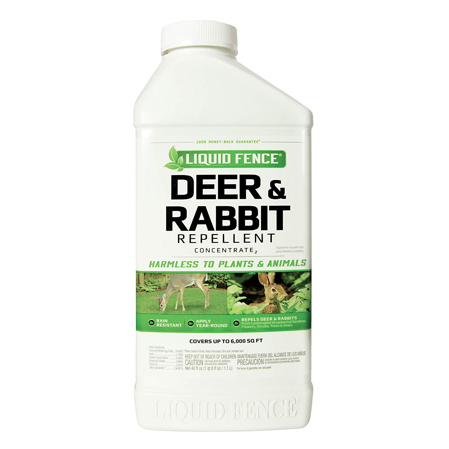 Liquid Fence Rain Resistant Deer Repellent, 40-Ounce