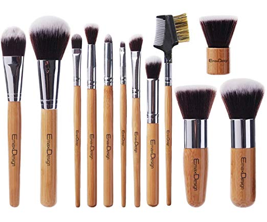 EmaxDesign 12-Piece Makeup Brush Set