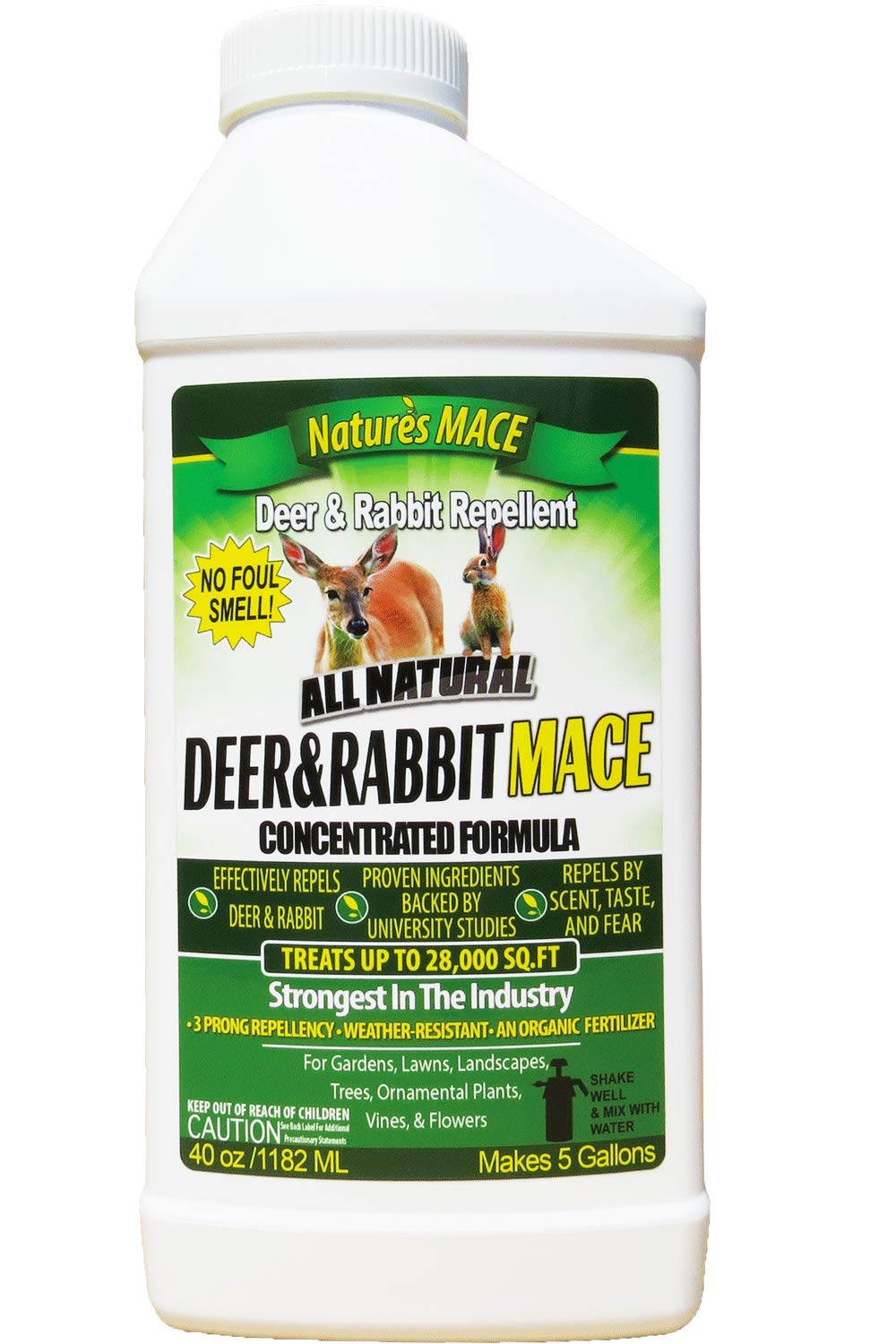 Nature’s Mace Bio-Degradable Deer Repellent, 40-Ounce