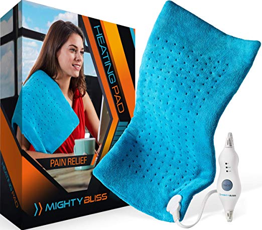 MIGHTY BLISS Ultra Fast Microplush Heating Pad