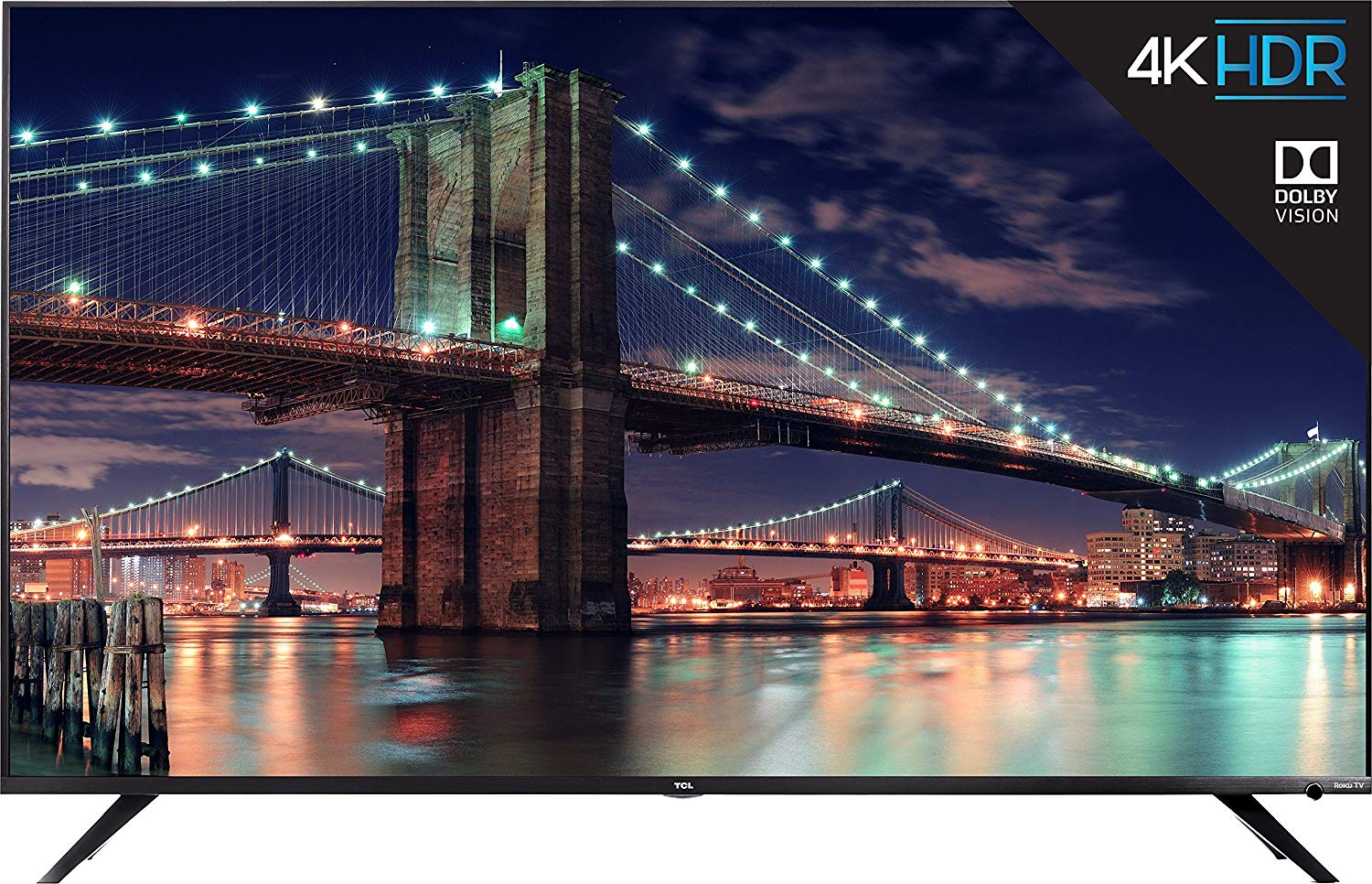 TCL 55″ 4K HDR Dolby Vision Roku Smart LED TV