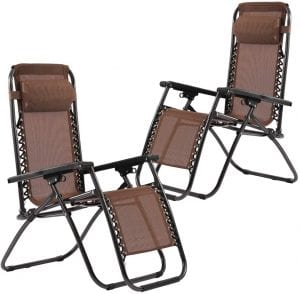 FDW Adjustable Recliner Zero Gravity Chairs