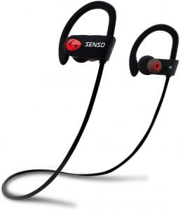 SENSO Sports Flexible Ear Hooks Wireless Earbuds