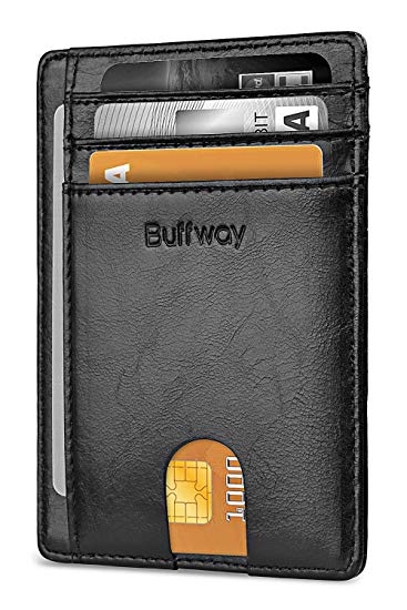 Buffway Crafted RFID Blocking Leather Wallet