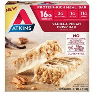 Atkins Protein-Rich Gluten Free Meal Replacement Bars