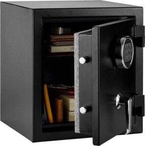 AmazonBasics Adjustable Shelf Anti-Theft Fireproof Safe