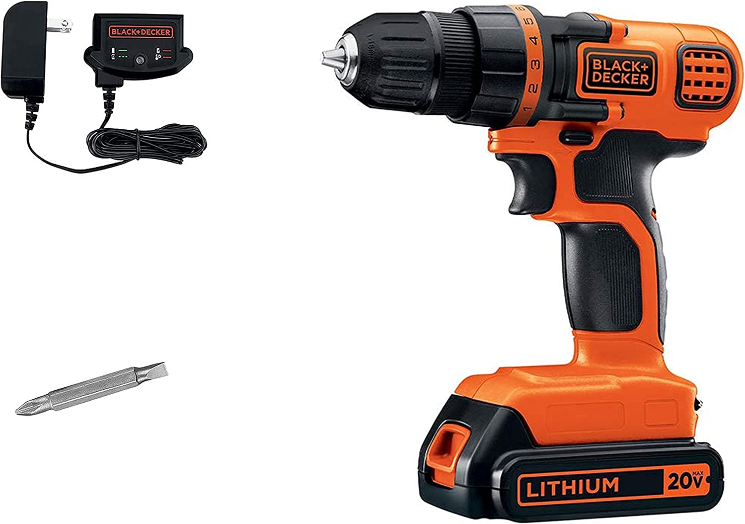 BLACK + DECKER Variable Speed Battery Powered Cordless Drill