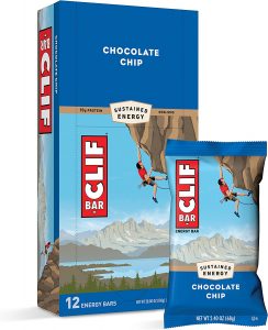 CLIF BAR Sustained Energy Vegetarian Protein Bars, 12-Count