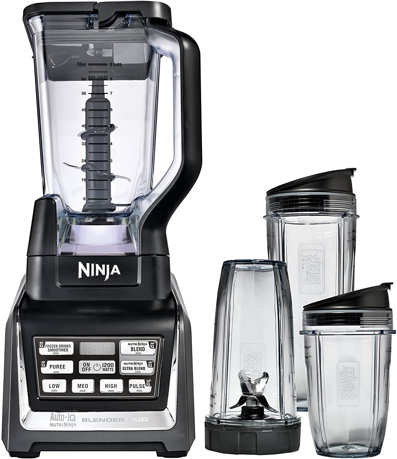 Nutri Ninja Auto-IQ Personal Countertop Blender, 1200-Watt