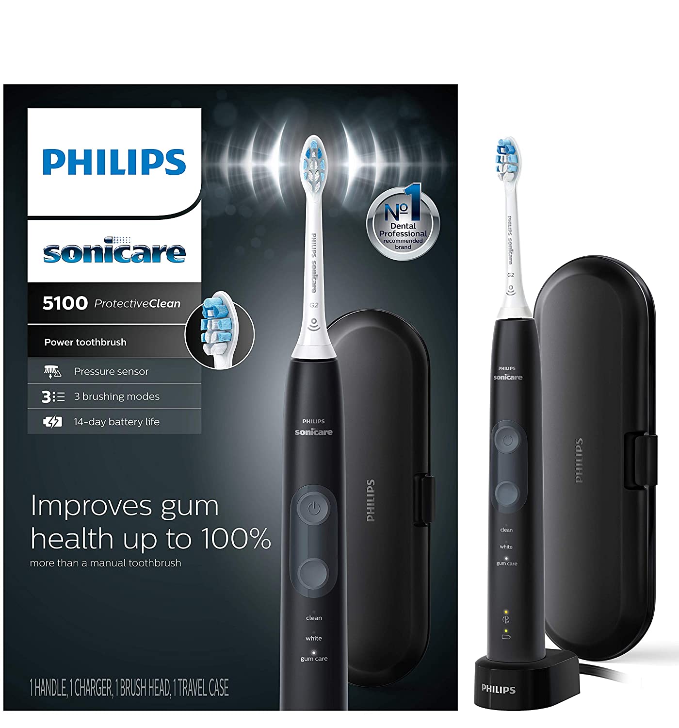 Philips Sonicare ProtectiveClean Ergonomic Electric Toothbrush