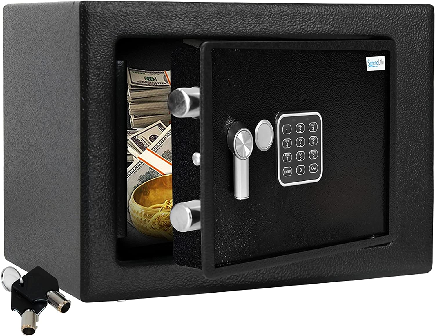 SereneLife Universal Finger Touch Fireproof Safe Box