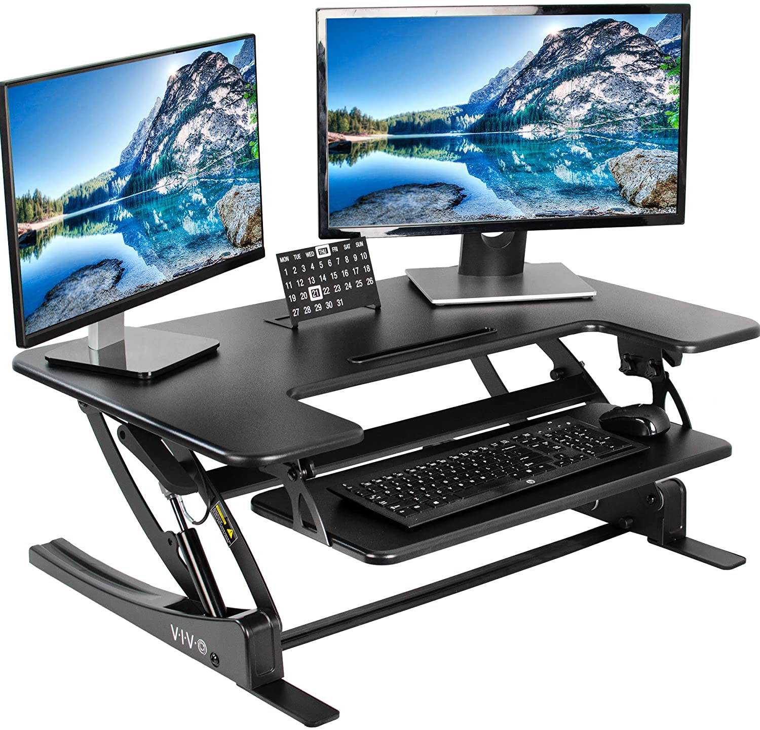 VIVO Spacious Keyboard Tray Standing Desk
