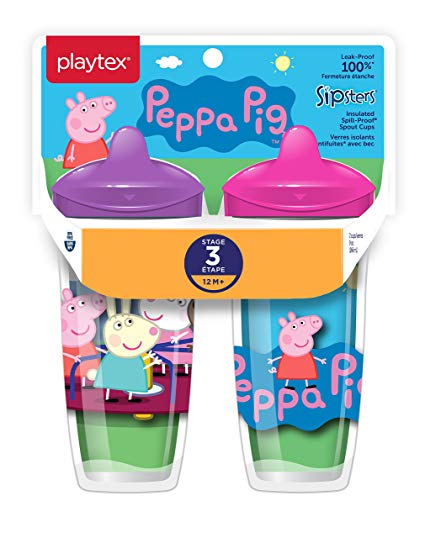 Playtex Sipsters Stage 3 Peppa Pig Spill-Proof
