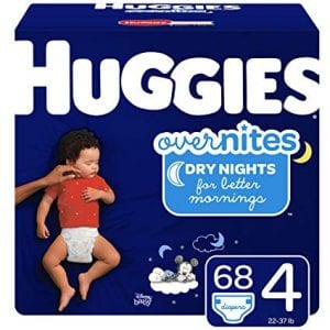 HUGGIES Overnites Chlorine Free Diapers, 68-Count