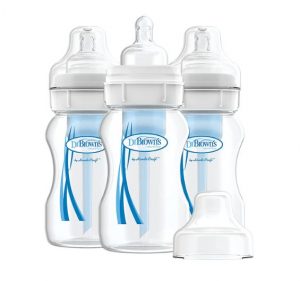 Dr. Brown’s Original Wide-Neck Baby Bottles, 3-Pack
