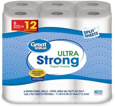Great Value 2-Ply Absorbent Paper Towels