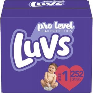 Luvs Pro Level Latex Free Diapers, 252-Count
