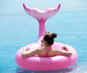 Jasonwell Giant Inflatable Mermaid Tail Pool Float
