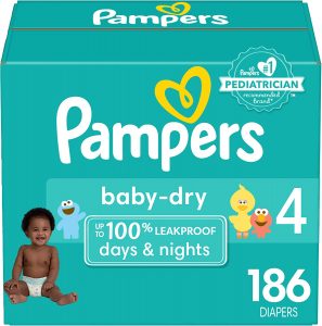 Pampers 12-Hour Skin Protection Diapers, 128-Count