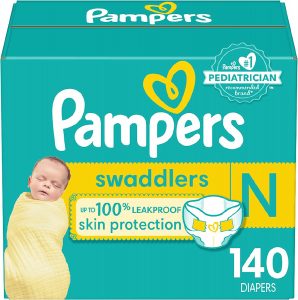 Pampers Swaddlers Ultra Soft Diapers, 140-Count