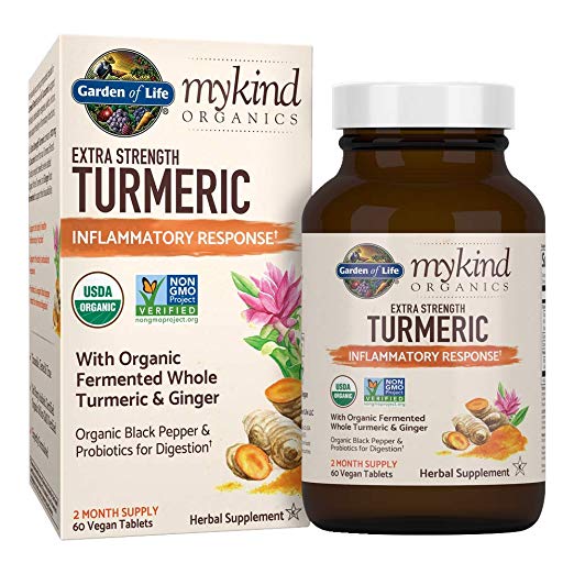 Garden of Life mykind Antioxidant Turmeric Supplement, 60-Count