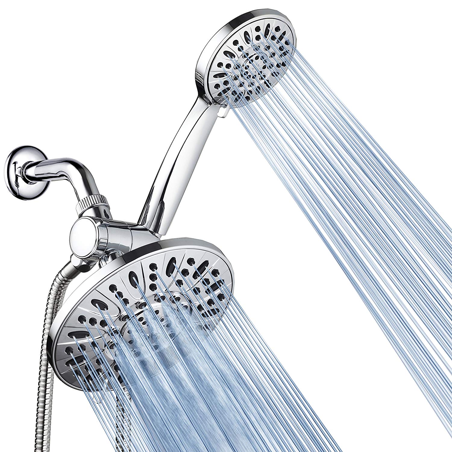 AquaDance Water Saving Anti-Swivel Rain Showerhead