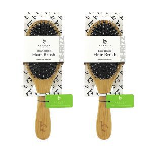 Beauty by Earth Thick Hair Eco-Friendly Hair Brush, 2-Pack