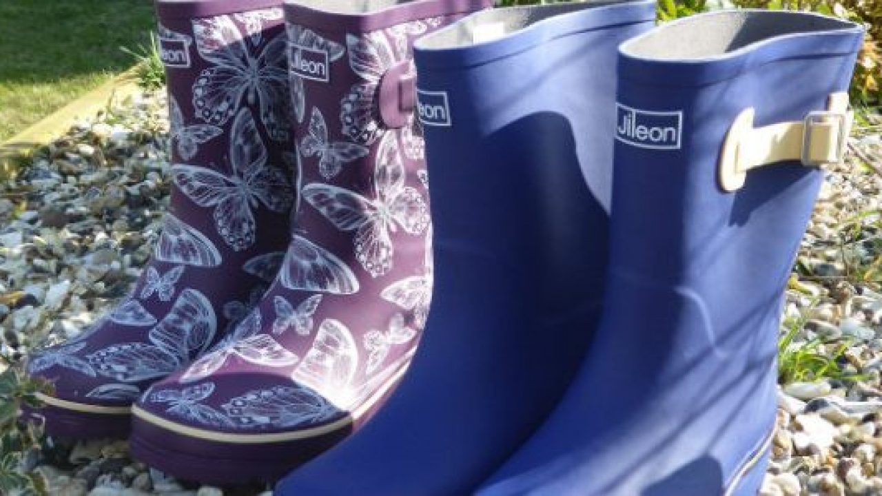 Asgard Womens Mid Calf Rain Boots Short Waterproof Garden Shoes