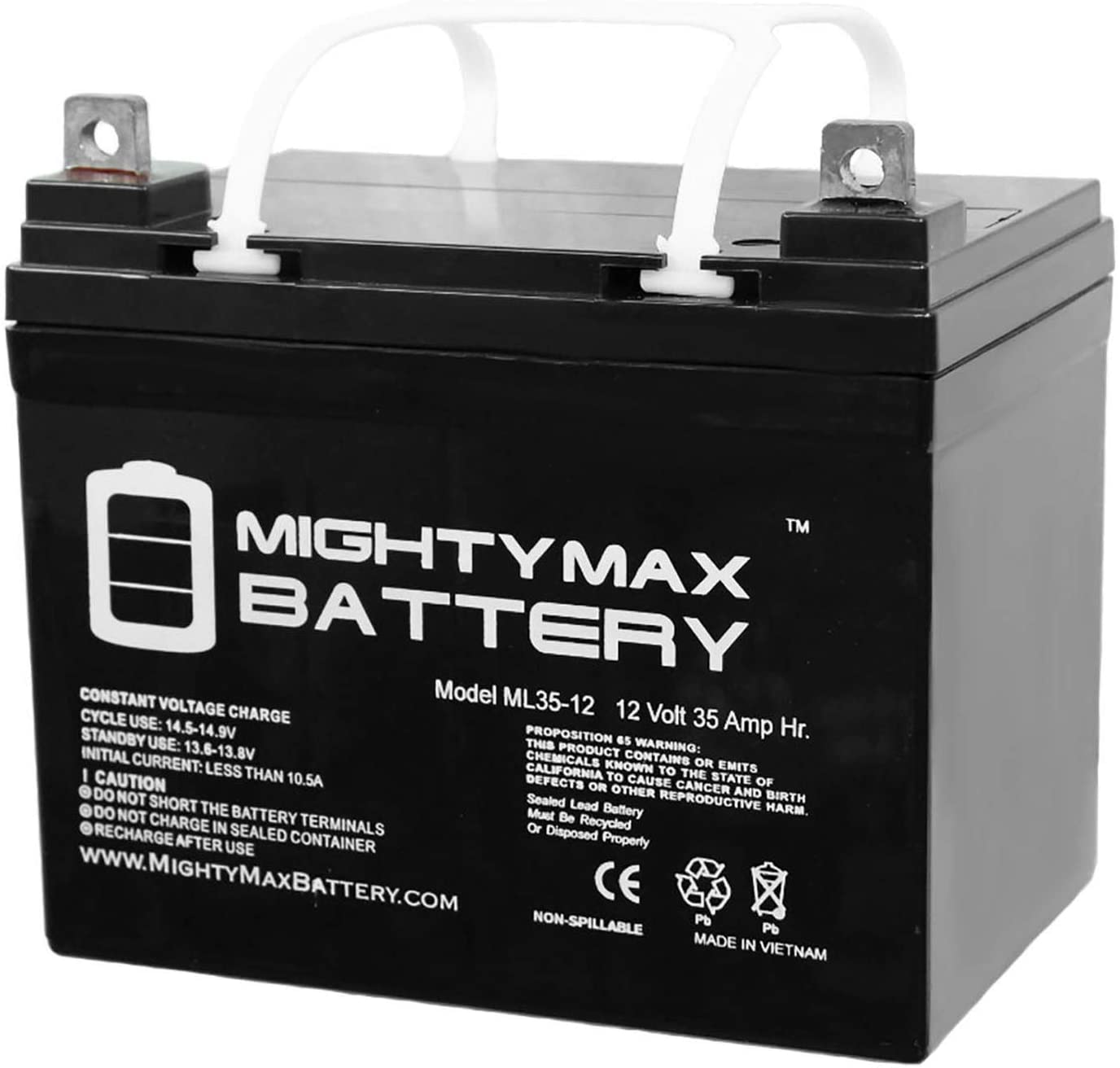 Mighty Max ML35-12 Deep Cycle AGM Solar Car Battery