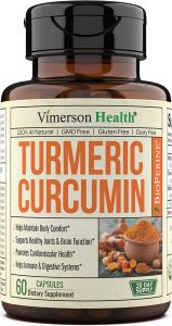 Vimerson Health Pain Relief Turmeric Supplement, 60-Count
