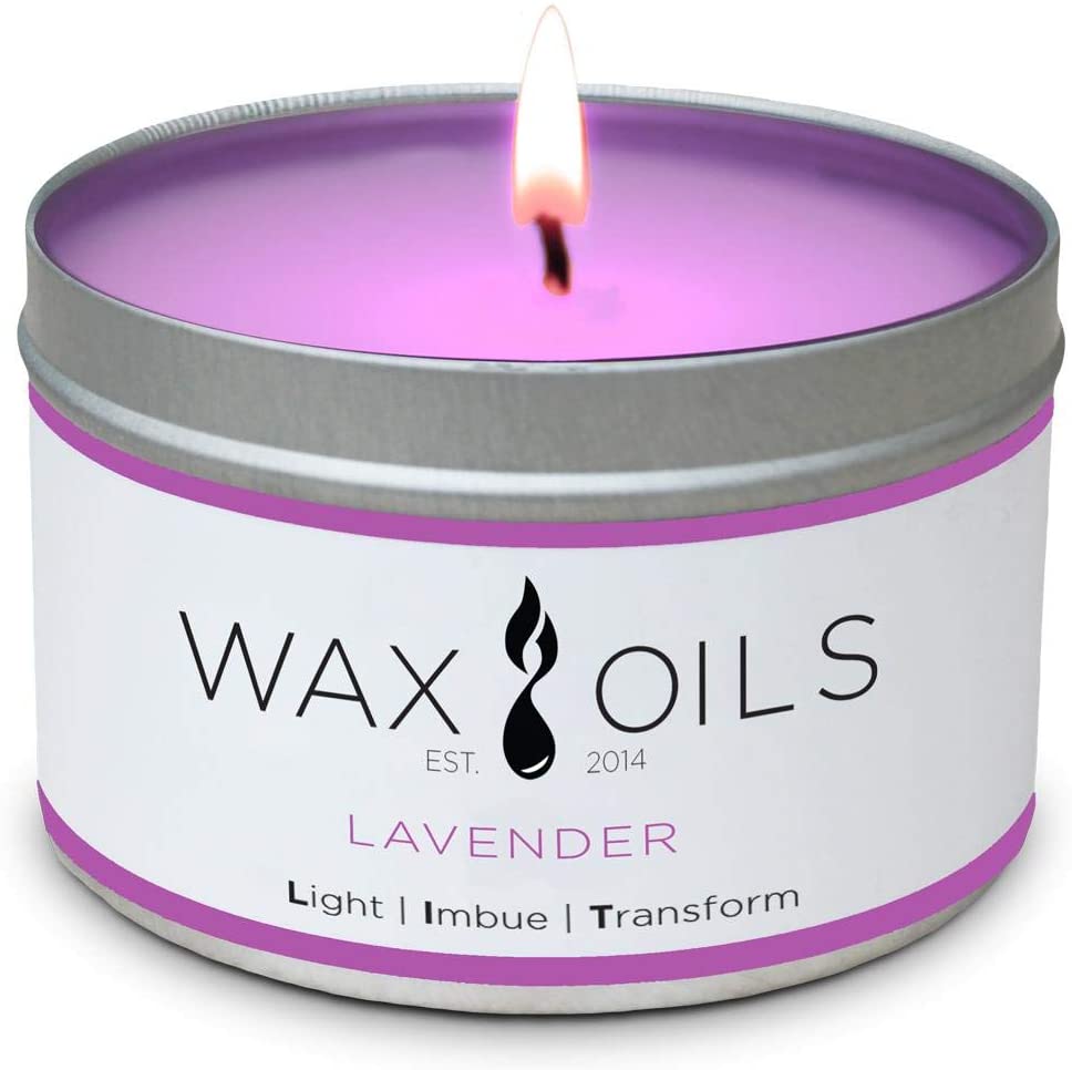 Wax & Oils Lavender Aromatherapy Candle